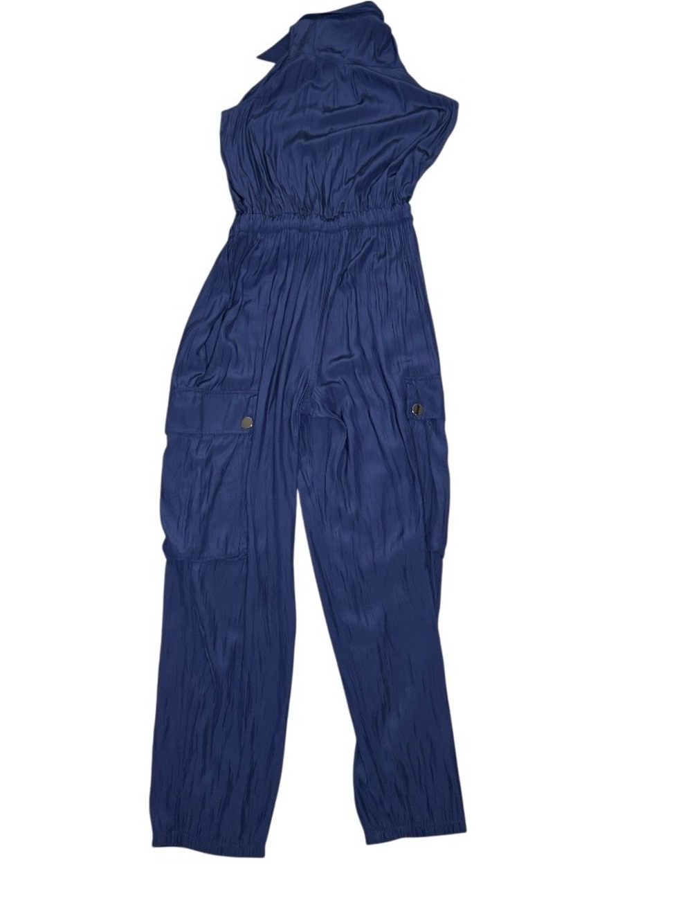 Ramy Brook Callie Button Down Cargo Jumpsuit Navy Sleeveless
Belted Size M - Picture 7 of 13